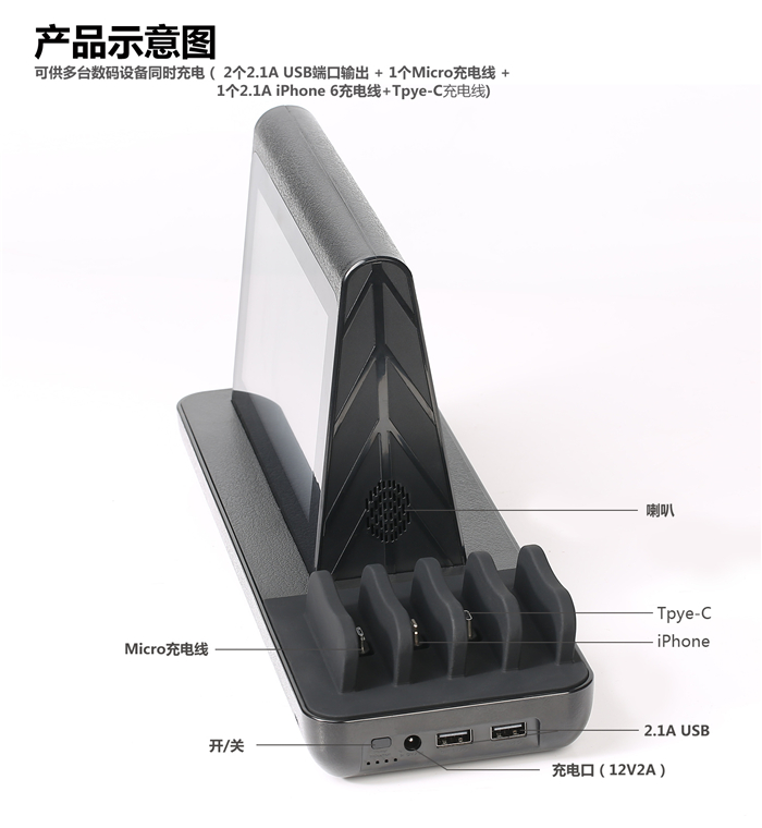 带wifi广告餐牌移动电源 无线咖啡厅共享桌面充电宝厂家批发直销_日用品栏目_